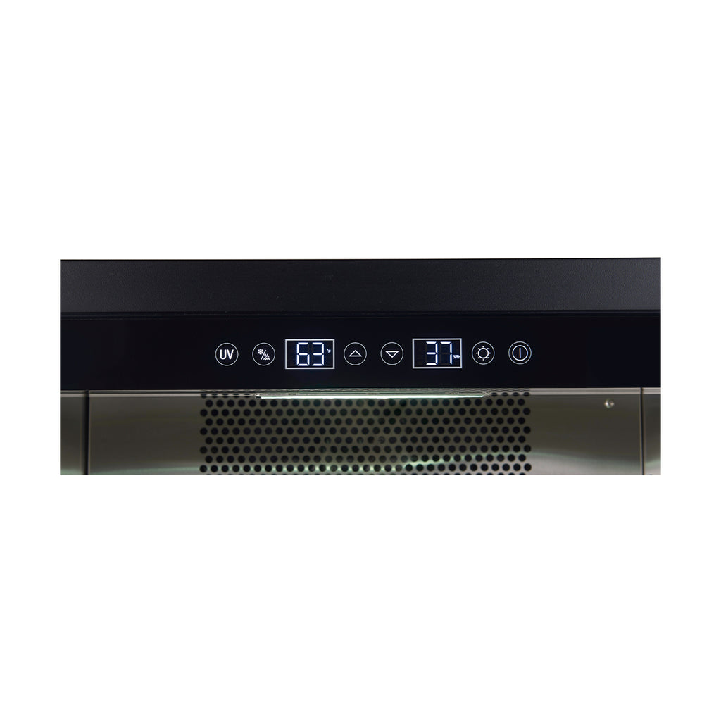 Forno Asciutto 24" Dry Aging Cabinet, Stainless Steel 304, 4.41 cu.ft, LED Lighting, Adjustable Shelves