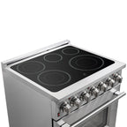Forno Massimo 30" Freestanding Electric Range Stainless Steel, 5 Elements 9,500W