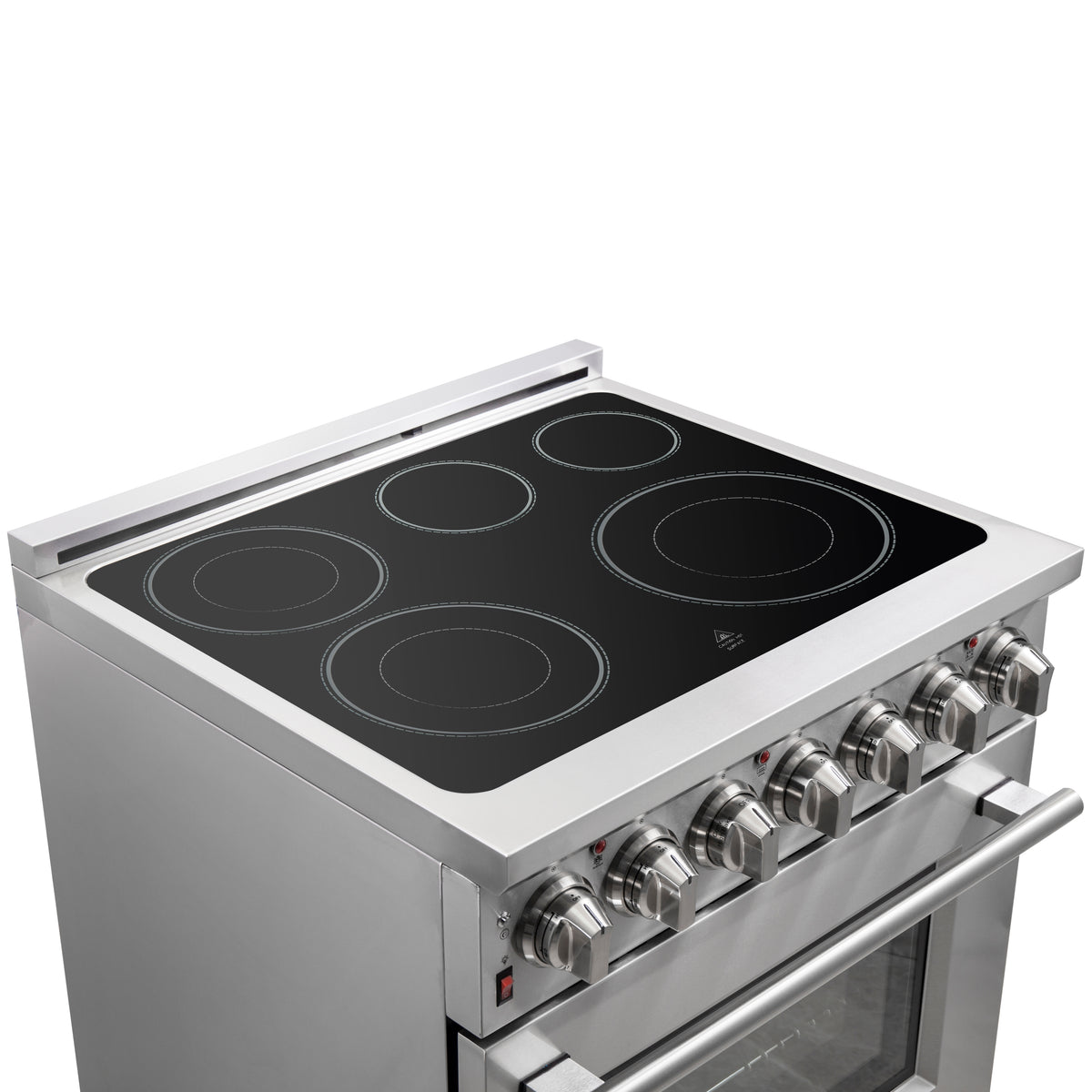 Forno Massimo 30" Freestanding Electric Range Stainless Steel, 5 Elements 9,500W