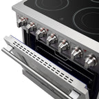 Forno Massimo 30" Freestanding Electric Range Stainless Steel, 5 Elements 9,500W