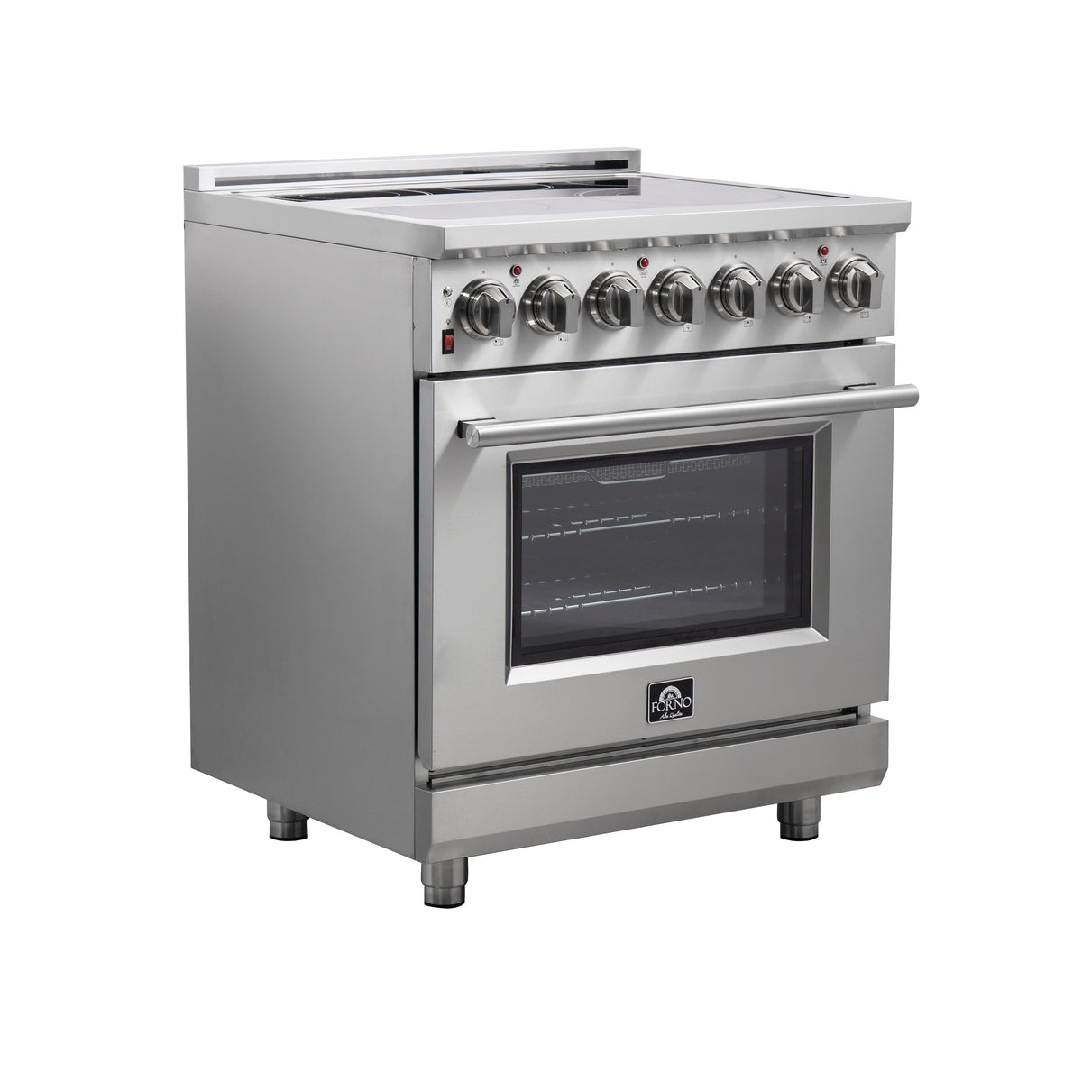 Forno Massimo 30" Freestanding Electric Range Stainless Steel, 5 Elements 9,500W