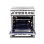 Forno Massimo 30" Freestanding Electric Range Stainless Steel, 5 Elements 9,500W