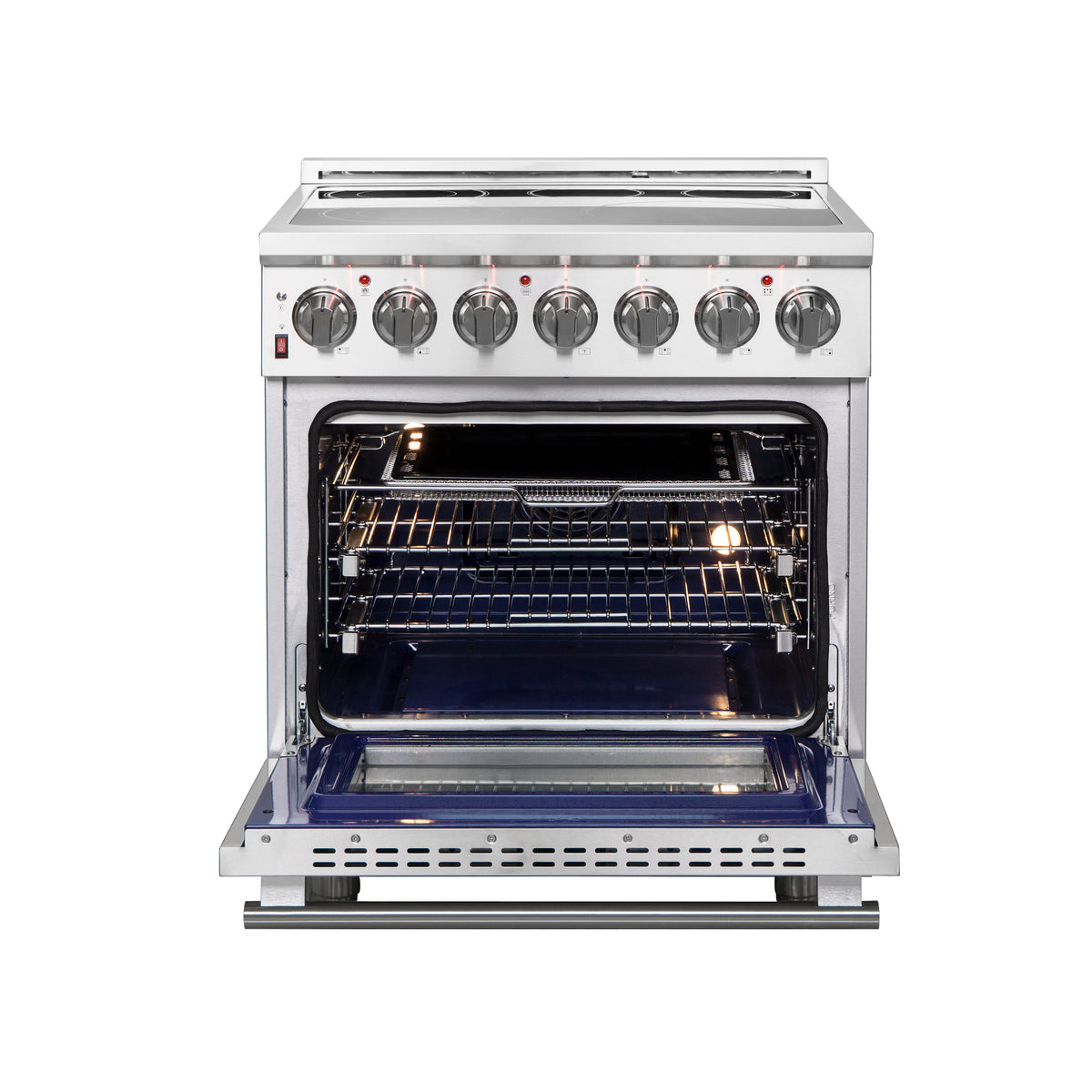 Forno Massimo 30" Freestanding Electric Range Stainless Steel, 5 Elements 9,500W