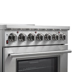 Forno Massimo 30" Freestanding Electric Range Stainless Steel, 5 Elements 9,500W