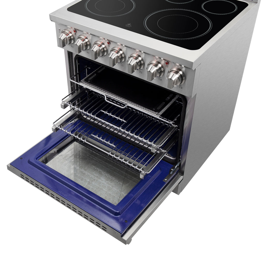 Forno Massimo 30" Freestanding Electric Range Stainless Steel, 5 Elements 9,500W