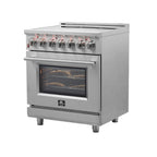 Forno Massimo 30" Freestanding Electric Range Stainless Steel, 5 Elements 9,500W