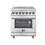 Forno Massimo 30" Freestanding Electric Range Stainless Steel, 5 Elements 9,500W