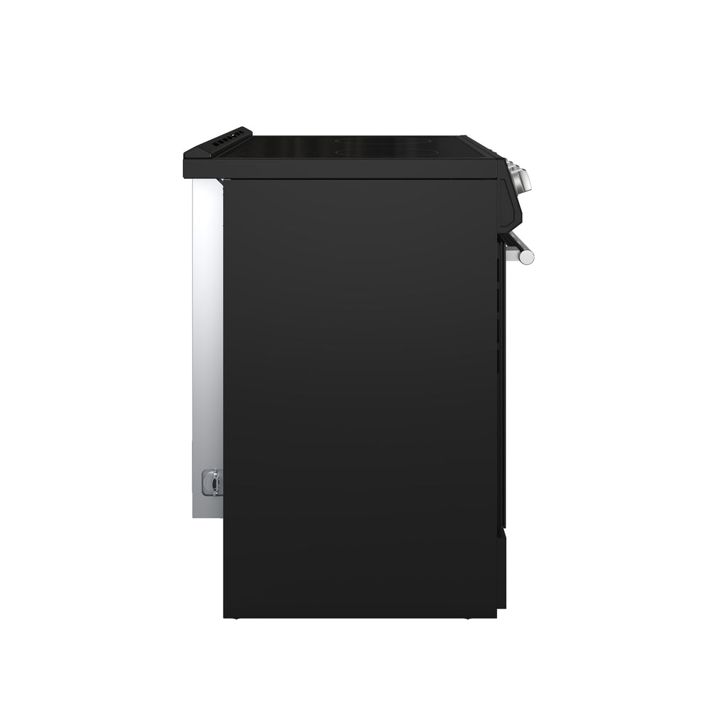 Forno Leonardo Espresso 30" Slide-In Electric Range in Black, 4 Elements, 7,100 Watts