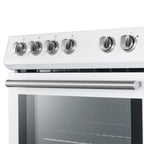 Forno Leonardo Espresso 30" Slide-In Electric Range in White, 4 Elements, 7,100 Watts