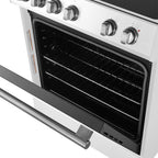 Forno Leonardo Espresso 30" Slide-In Electric Range in White, 4 Elements, 7,100 Watts