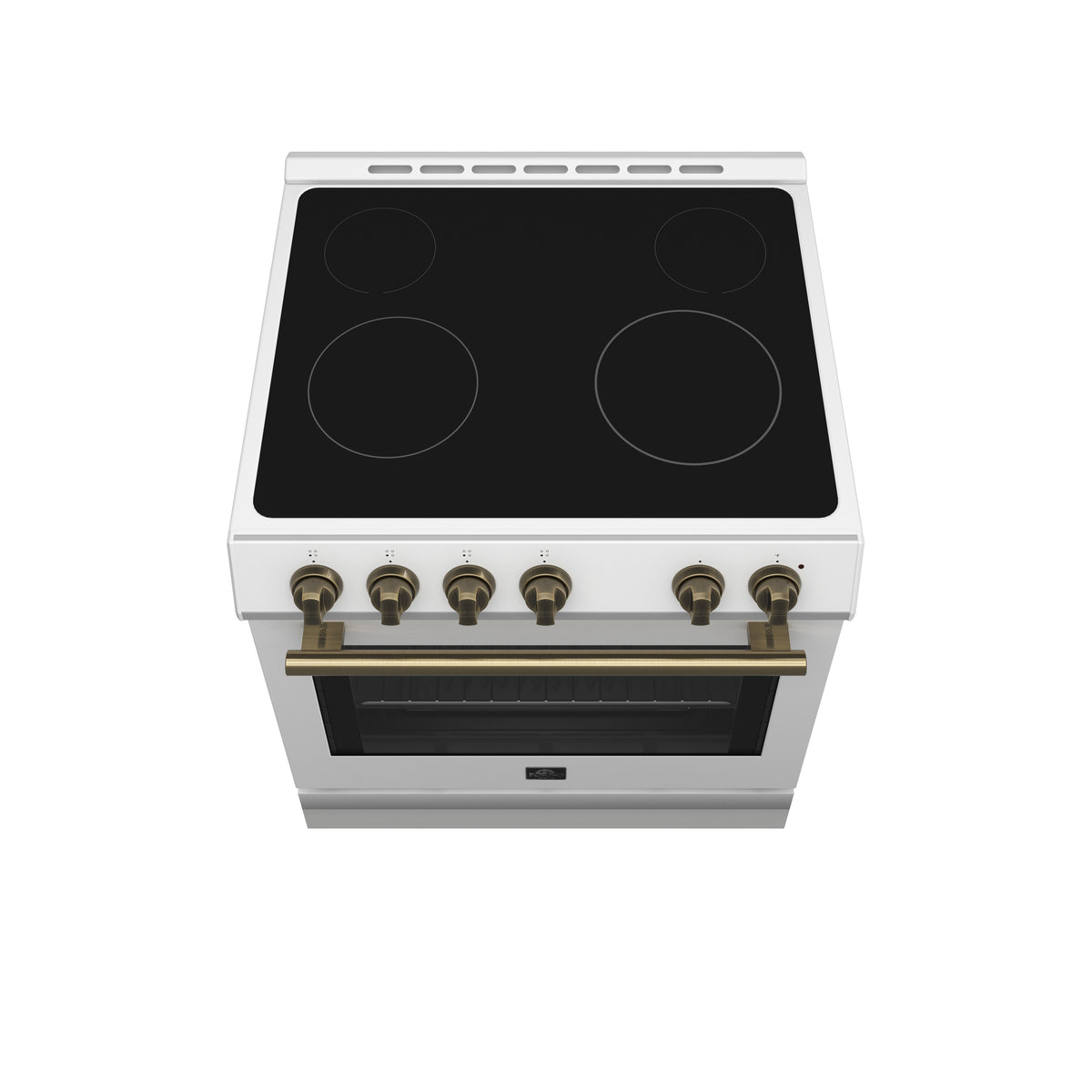 Forno Leonardo Espresso 30" Slide-In Electric Range in White, 4 Elements, 7,100 Watts