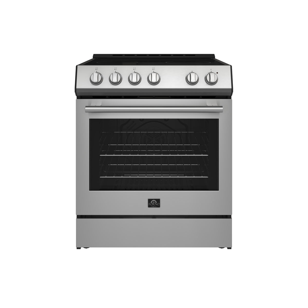 Forno Leonardo Espresso 30" Slide-In Electric Range in Stainless-steel, 4 Elements, 7,100 Watts