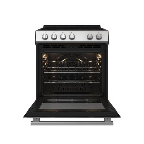 Forno Leonardo Espresso 30" Slide-In Electric Range in Stainless-steel, 4 Elements, 7,100 Watts