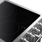 Forno Pallermo 20" Freestanding Electric Range in Stainless Steel, 4 Elements 6,000W Cooktop