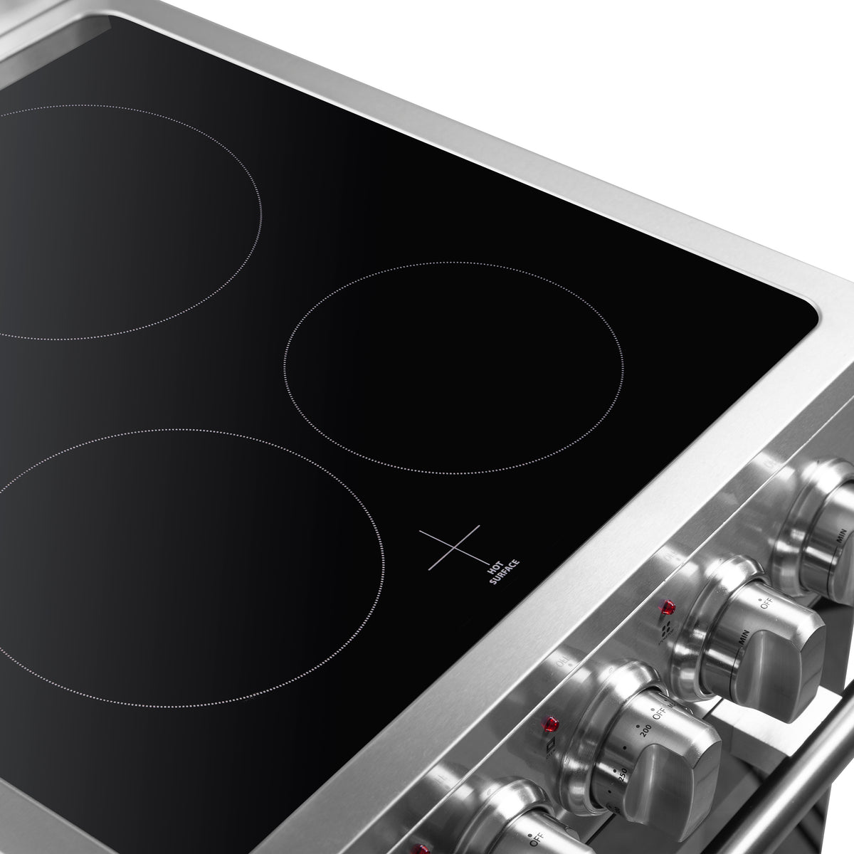 Forno Pallermo 20" Freestanding Electric Range in Stainless Steel, 4 Elements 6,000W Cooktop