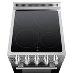 Forno Pallermo 20" Freestanding Electric Range in Stainless Steel, 4 Elements 6,000W Cooktop