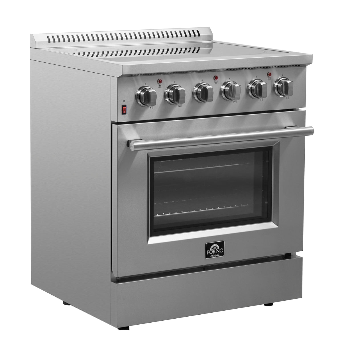 Forno Galiano 30" Freestanding Electric Range Stainless Steel, 4 Elements 6,500W