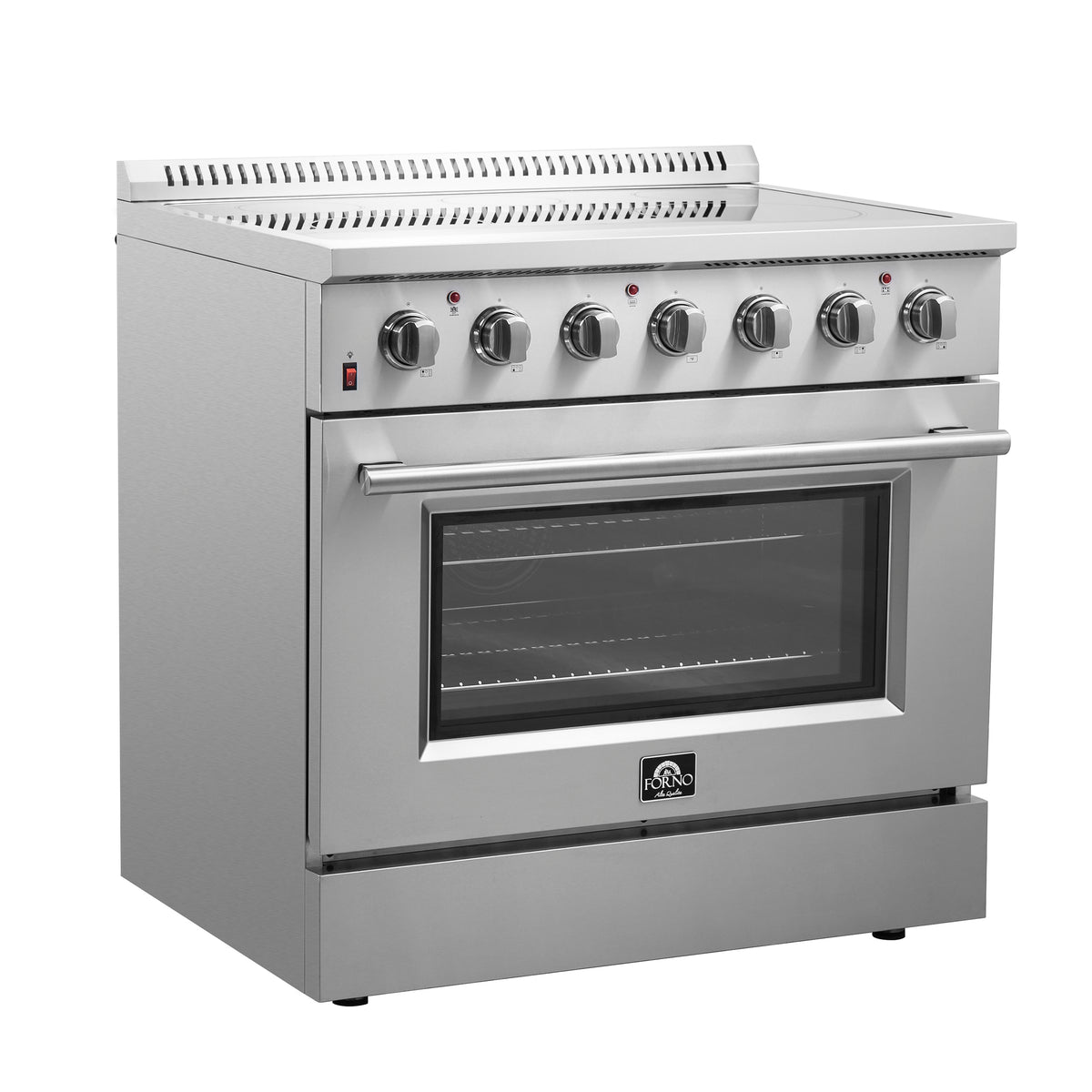 Forno Galiano 36" Freestanding Electric Range Stainless Steel, 5 Elements 7,700W