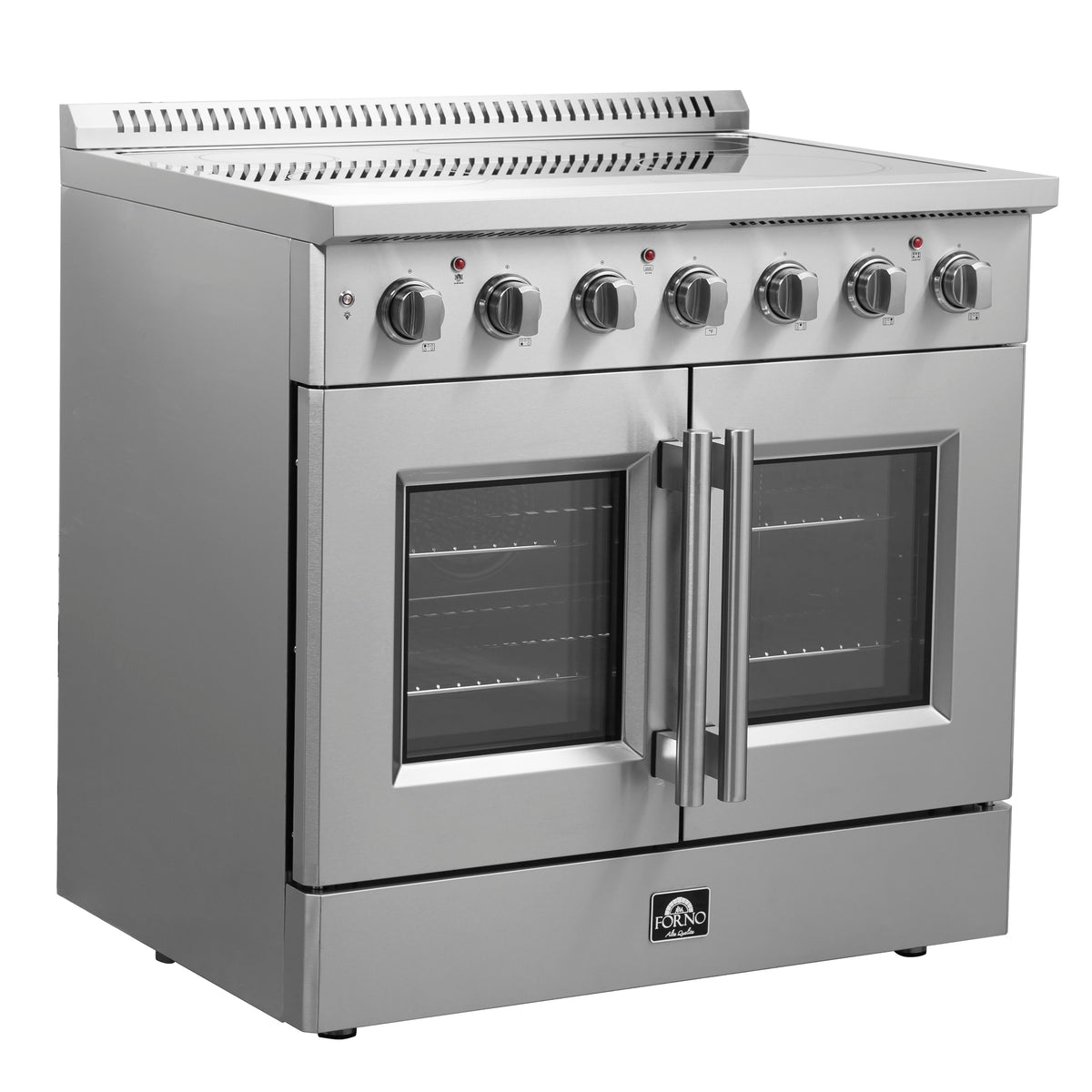 Forno Galiano 36" French Door Electric Range Stainless Steel, 5 Elements 7,700W