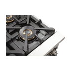 Forno Capriasca 36" Dual Fuel Range All Stainless Steel with 6 Brass Burners 120,000 BTU
