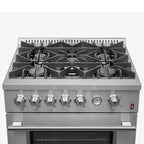 Forno Premium 3-Piece Kitchen Bundle - 30" Gas Range, Bottom Freezer Refrigerator, Built-In Dishwasher