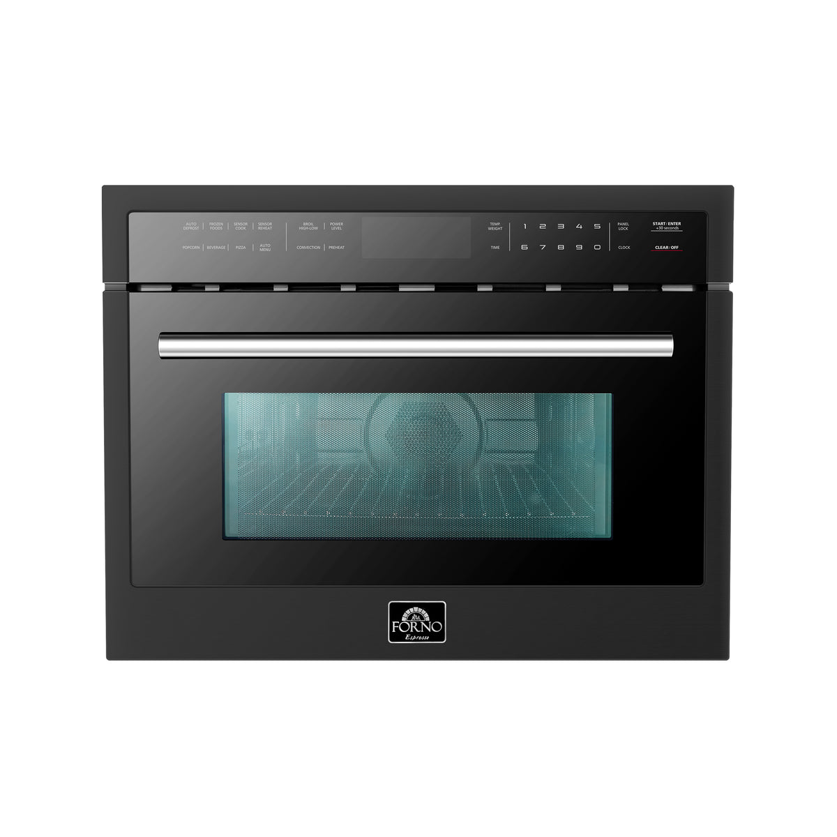 Forno Oliena Espresso Black 24" Built-In Microwave Convection Oven, 1.6 cu.ft.