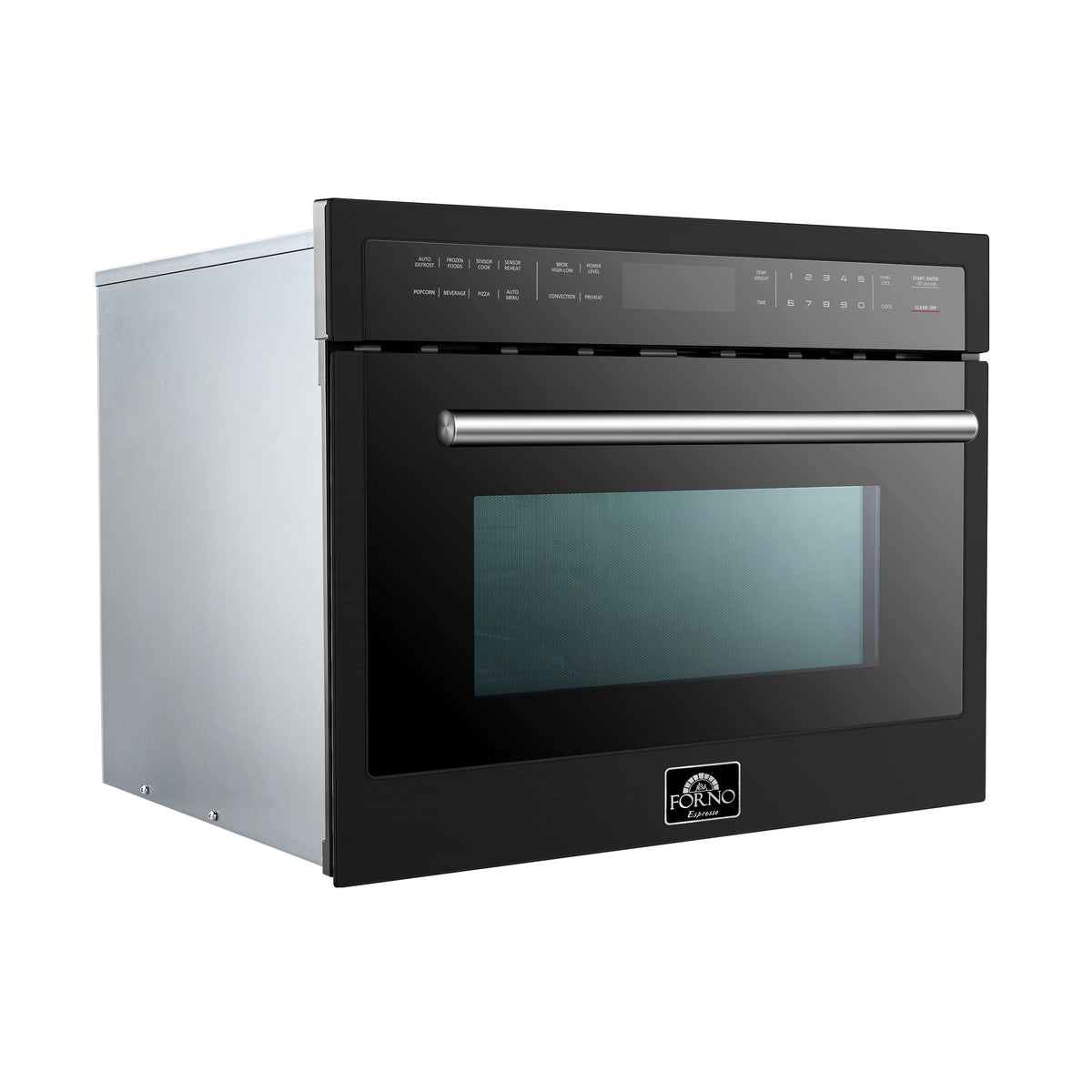 Forno Oliena Espresso Black 24" Built-In Microwave Convection Oven, 1.6 cu.ft.
