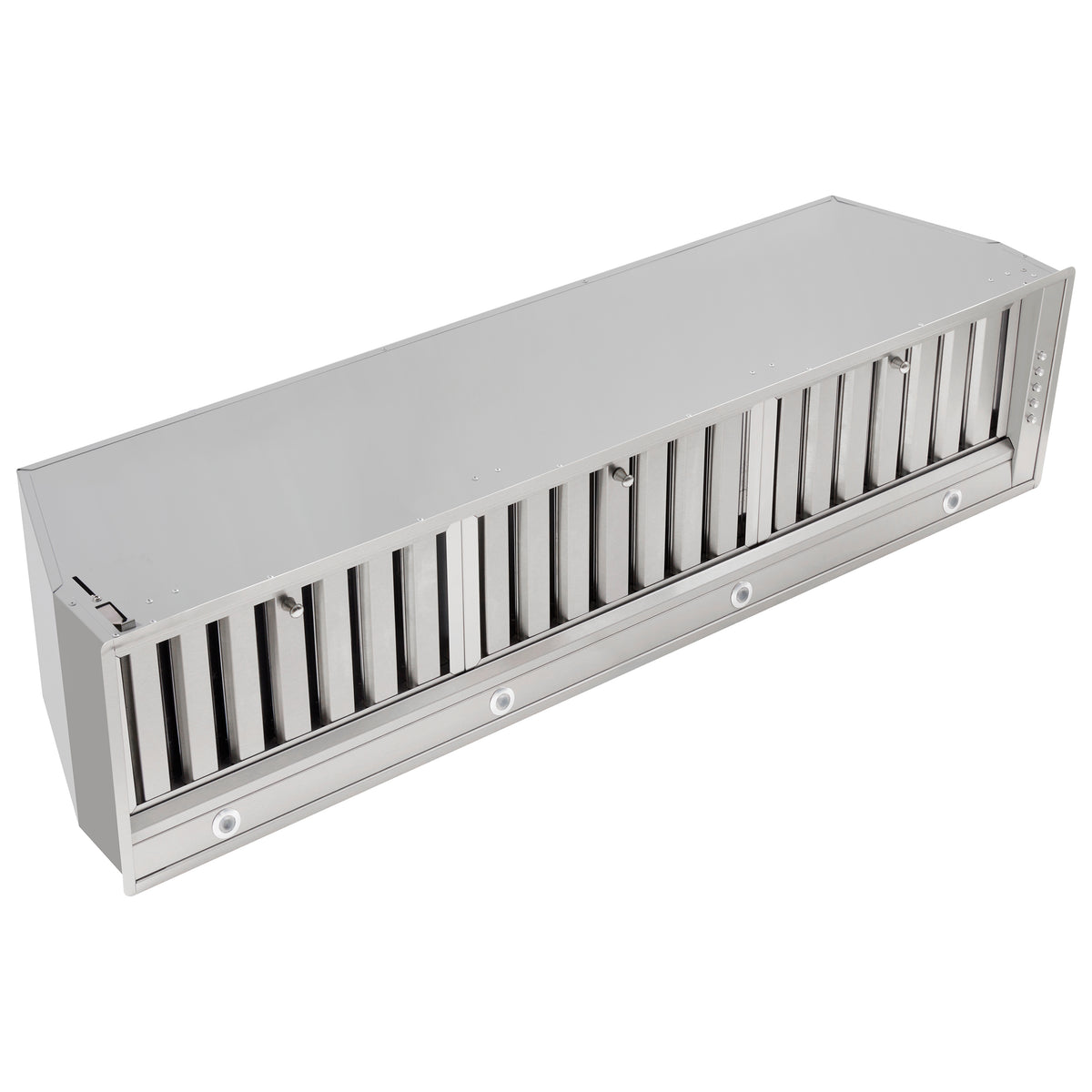 Forno Frassanito 48" Recessed Range Hood, Stainless Steel Baffle Filters, LED Lighting