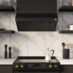 Forno Premium 4-Piece Kitchen Bundle - Leonardo Espresso 30" Black Range, 30" Black Range Hood
