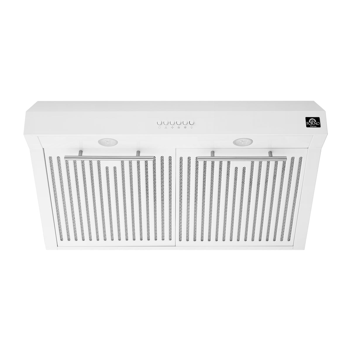 Forno Premium 4-Piece Kitchen Bundle - Leonardo Espresso 30" White Range, 30" White Range Hood