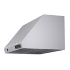 Forno Biagio 36" Wall Mounted Range Hood Stainless Steel, 600 CFM, Knob Control, Baffle Filter