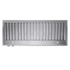 Forno Biagio 60" Wall Mounted Range Hood Stainless Steel, 1200 CFM, Knob Control, Baffle Filter