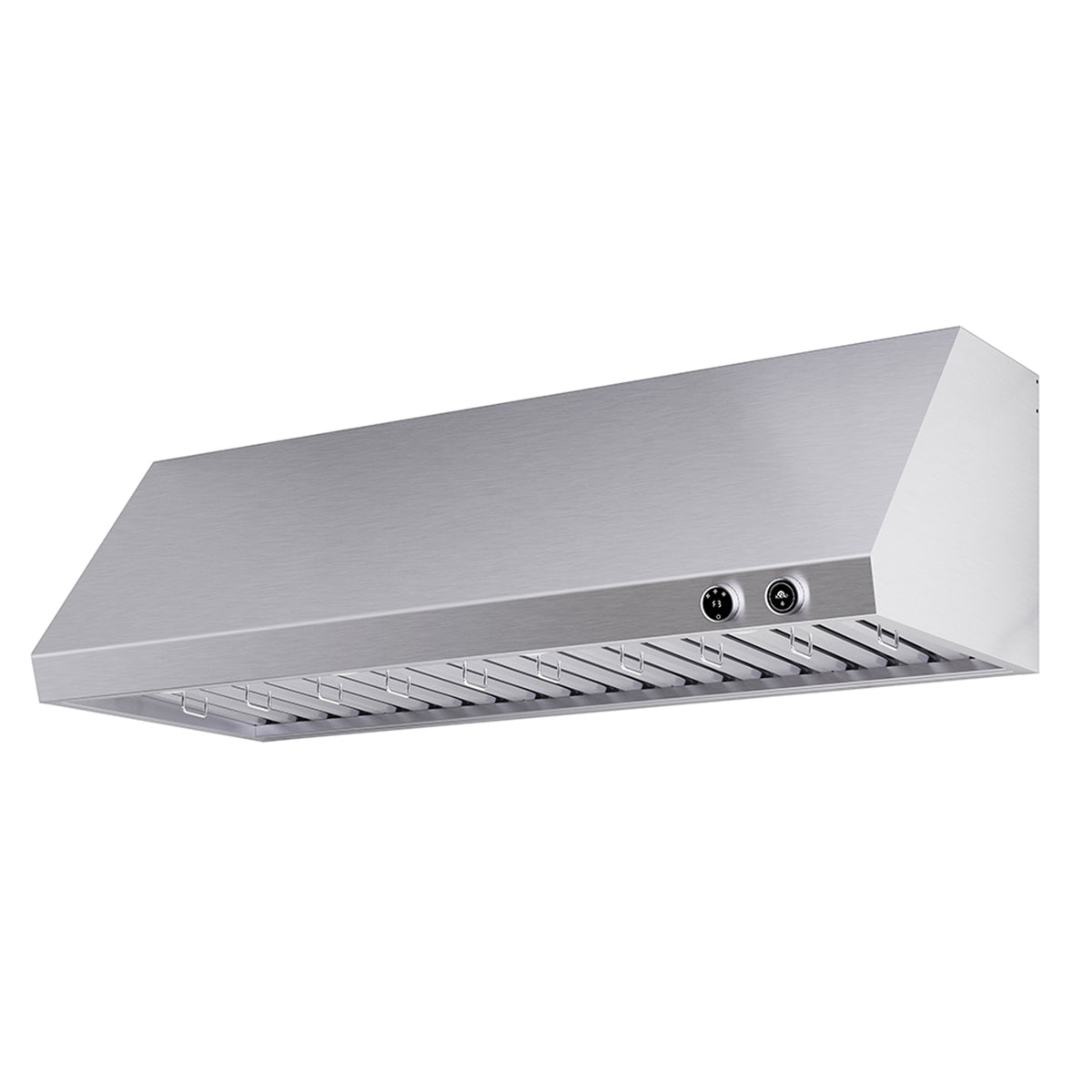 Forno Biagio 60" Wall Mounted Range Hood Stainless Steel, 1200 CFM, Knob Control, Baffle Filter