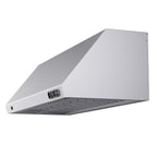 Forno Biagio 60" Wall Mounted Range Hood Stainless Steel, 1200 CFM, Knob Control, Baffle Filter