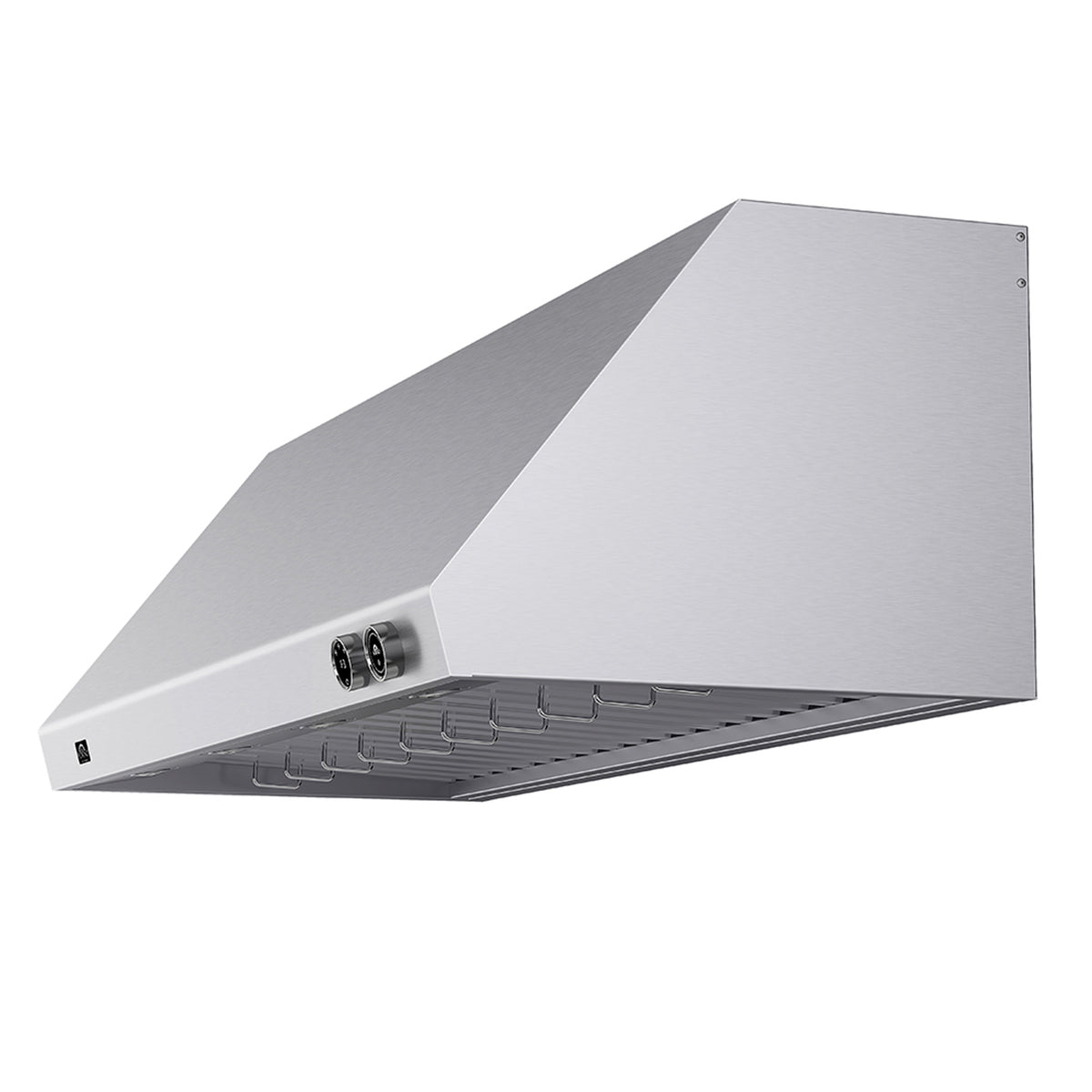 Forno Biagio 60" Wall Mounted Range Hood Stainless Steel, 1200 CFM, Knob Control, Baffle Filter