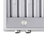 Forno Biagio 60" Wall Mounted Range Hood Stainless Steel, 1200 CFM, Knob Control, Baffle Filter