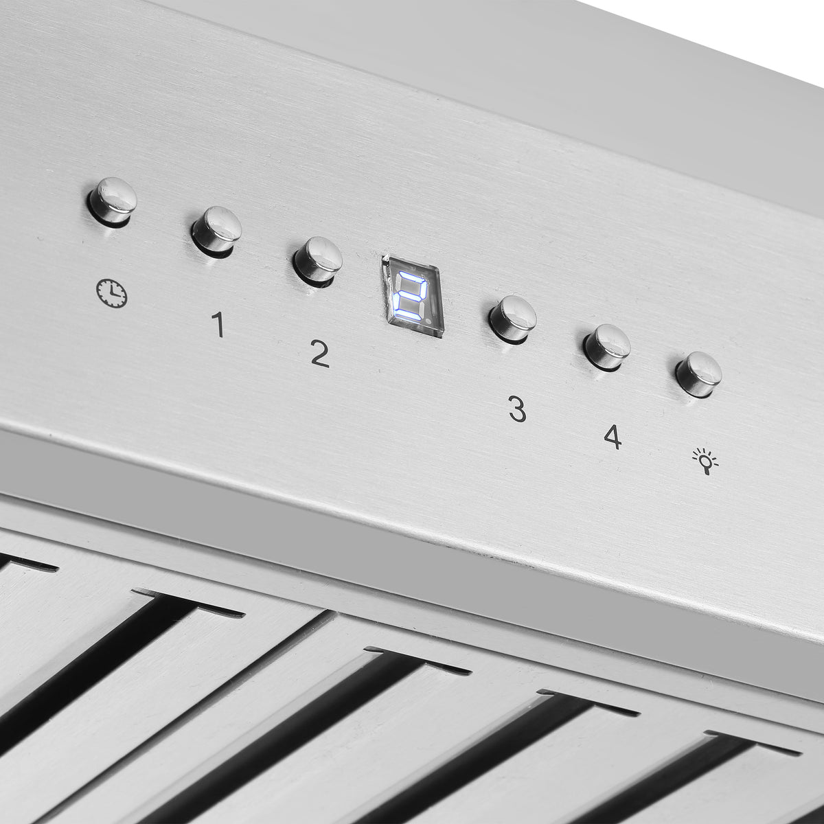 Forno Orvieto 60" Wall Mount Range Hood, LED Lighting, Heavy Duty, Stainless Steel