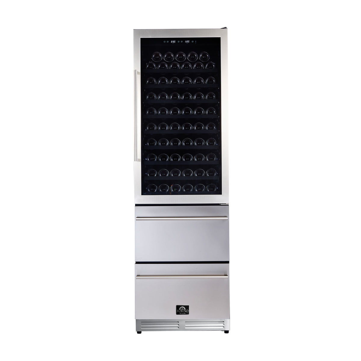 Forno Azienda 24'' Dual Temperature Zone 15.8 cu.ft. Wine Cooler, 108 Wine Bottles