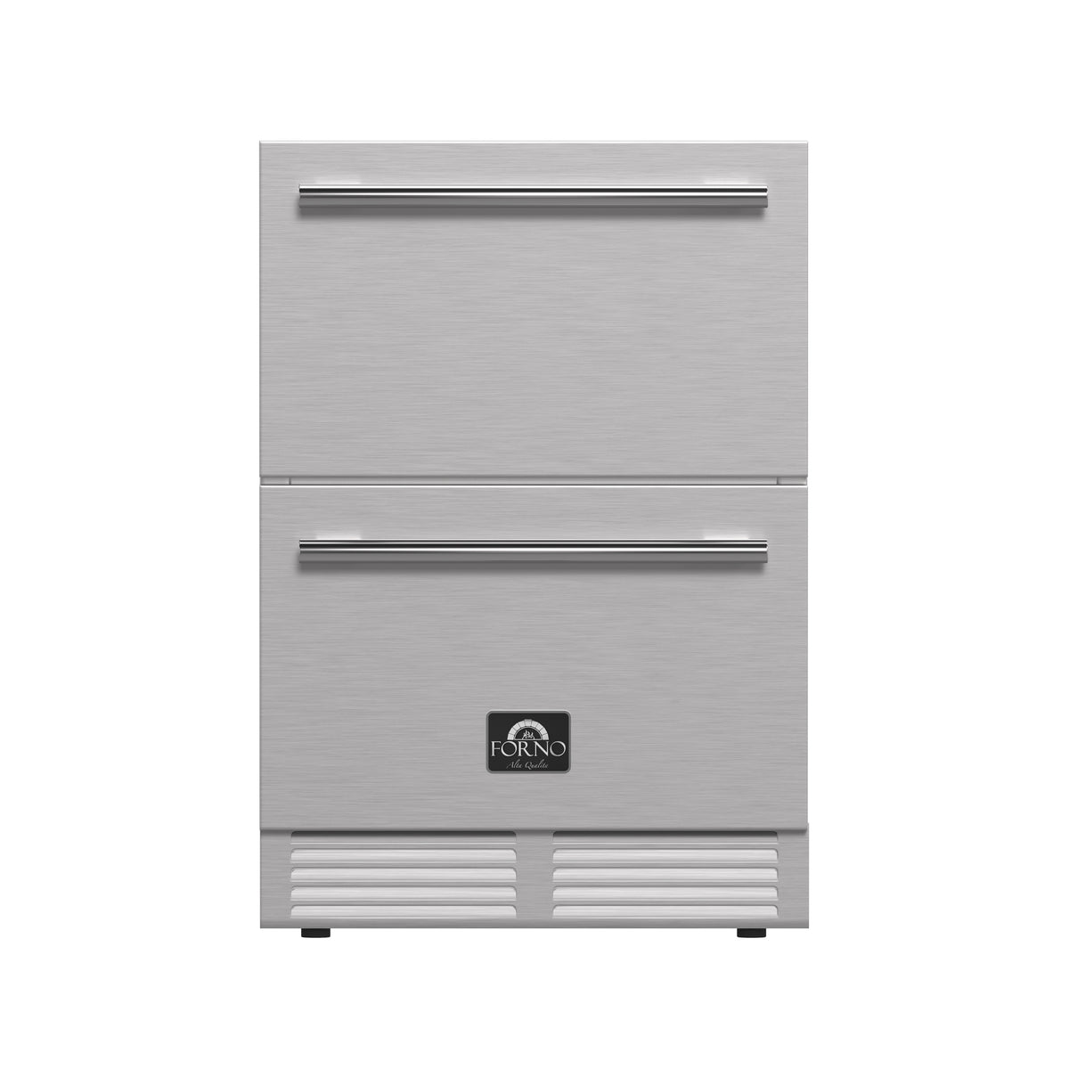 Forno Como 24" Drawer Refrigerator, Stainless Steel, Outdoor/Indoor, 4.87 cu.ft. Capacity, Drawer Divider
