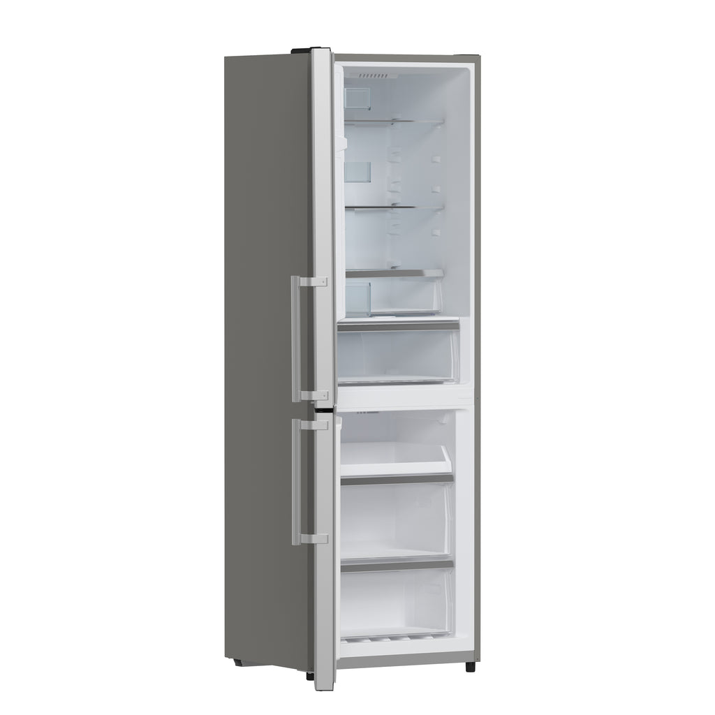 Forno Guardia 23.4" Bottom Freezer Refrigerator Left Swing Stainless Steel, 10.8 cu.ft.
