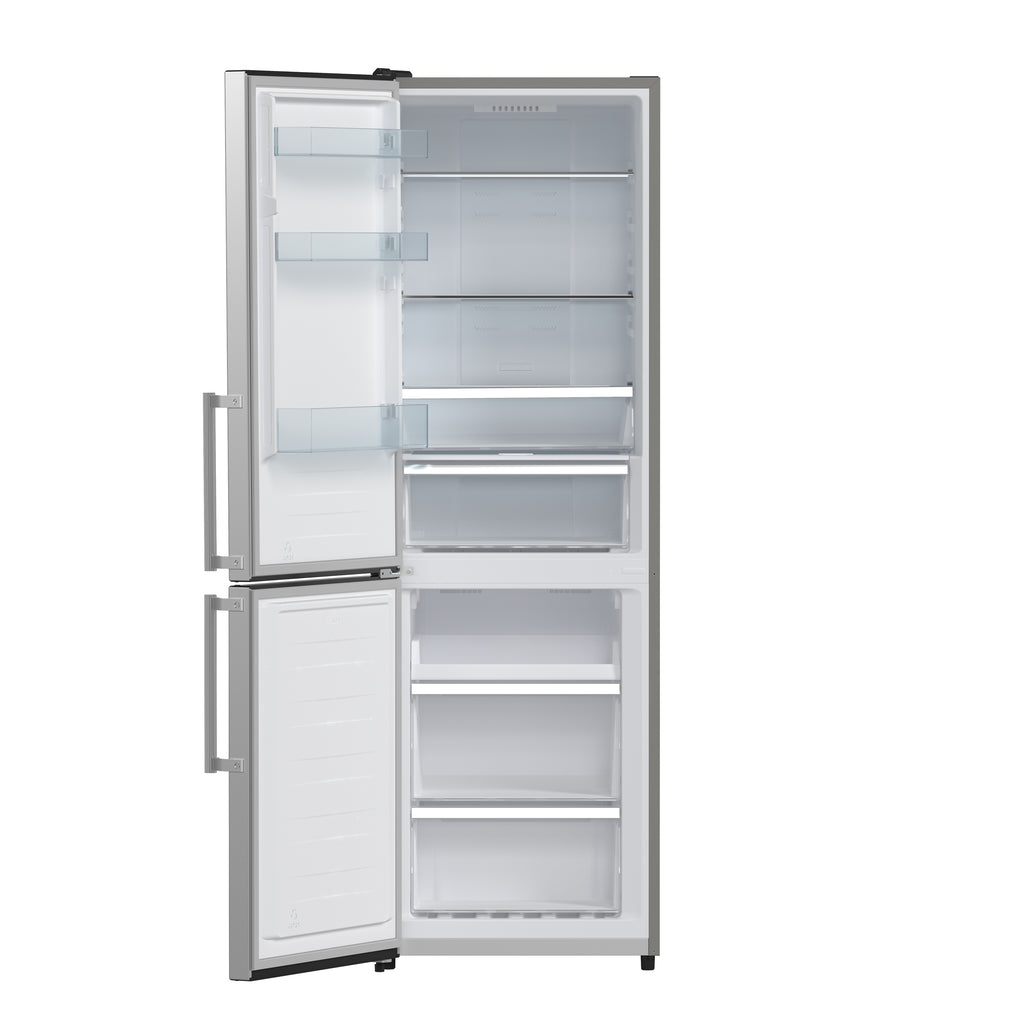 Forno Guardia 23.4" Bottom Freezer Refrigerator Left Swing Stainless Steel, 10.8 cu.ft.