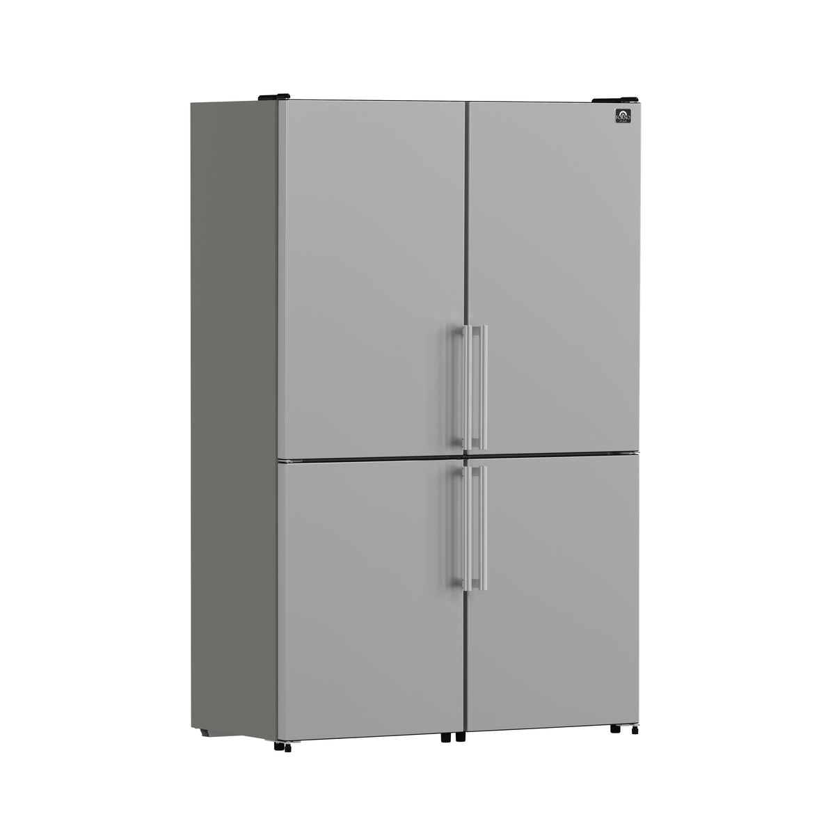 Forno Guardia 46.8" Side-by-Side Bottom Freezer Refrigerator Stainless Steel, 21.6 cu.ft.