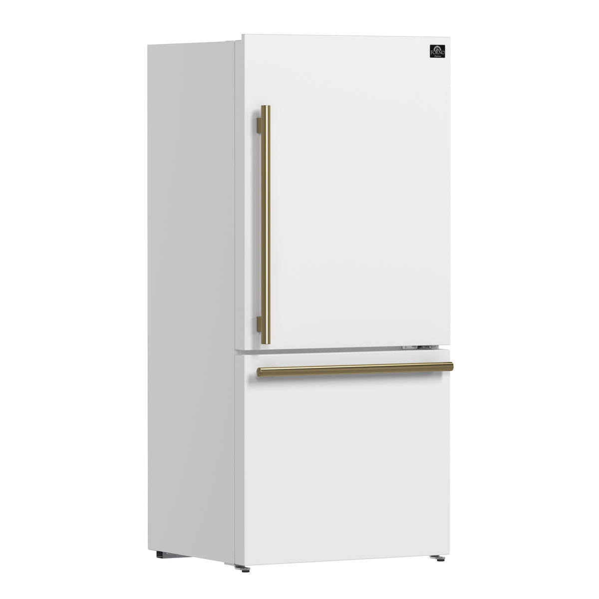 Forno 31" Milano Espresso Bottom Freezer Right Swing Door Refrigerator in White