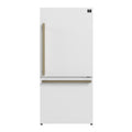 Forno 31" Milano Espresso Bottom Freezer Right Swing Door Refrigerator in White