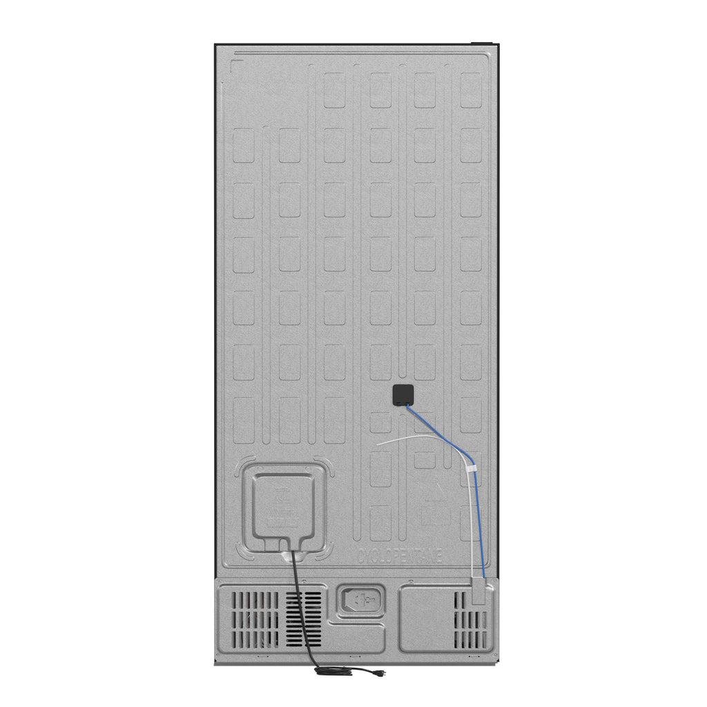 Forno Milano 2-Piece 62" Freestanding Dual Bottom Freezer Refrigerator in Black – 34.4 cu.ft, Touch Control