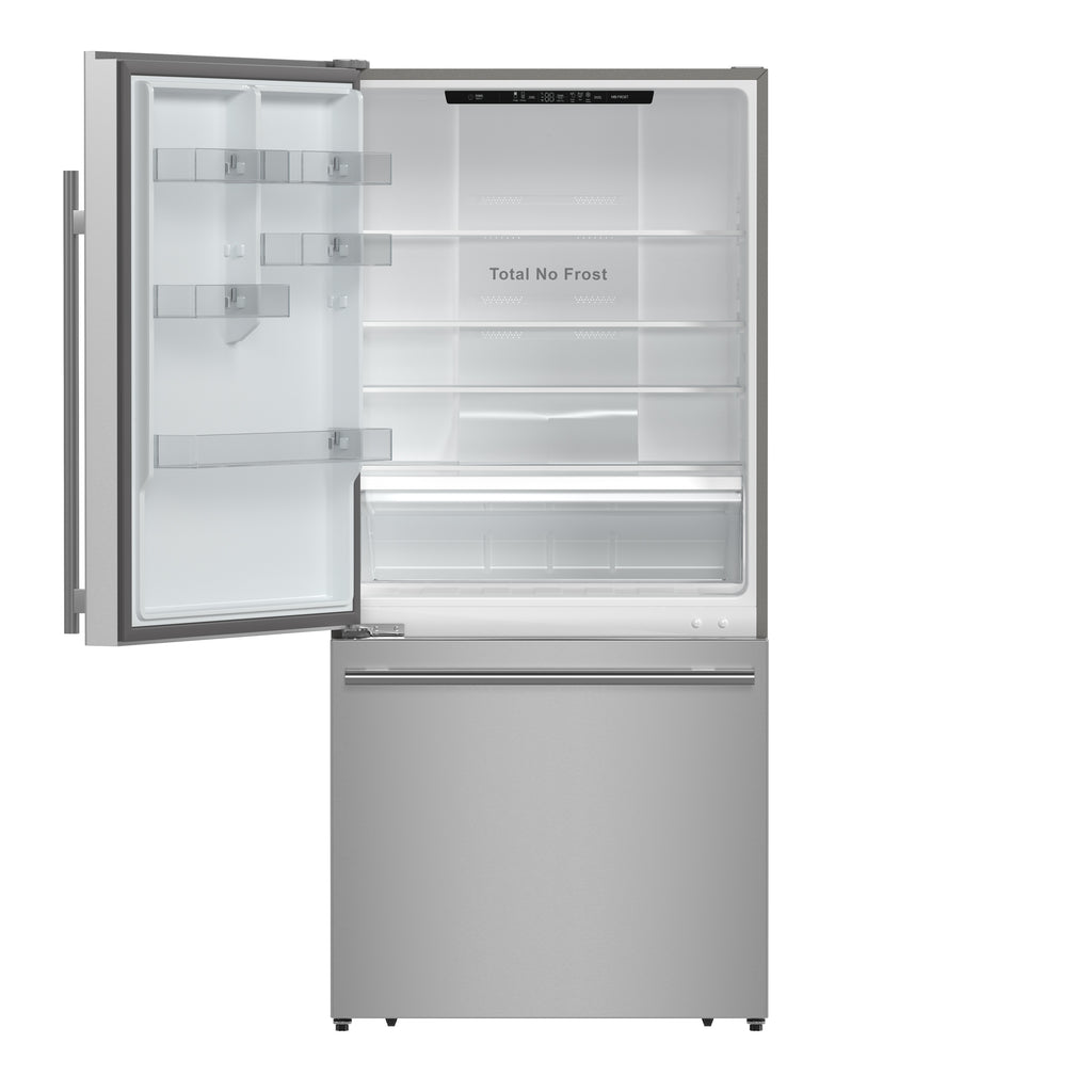 Forno Milano 2-Piece 62" Freestanding Dual Bottom Freezer Refrigerator, Stainless Steel – 34.4 cu.ft