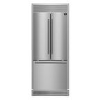Forno Gallipoli 30" French Door Refrigerator, 17.5 cu.ft Capacity, Decorative Grill, 34" Width