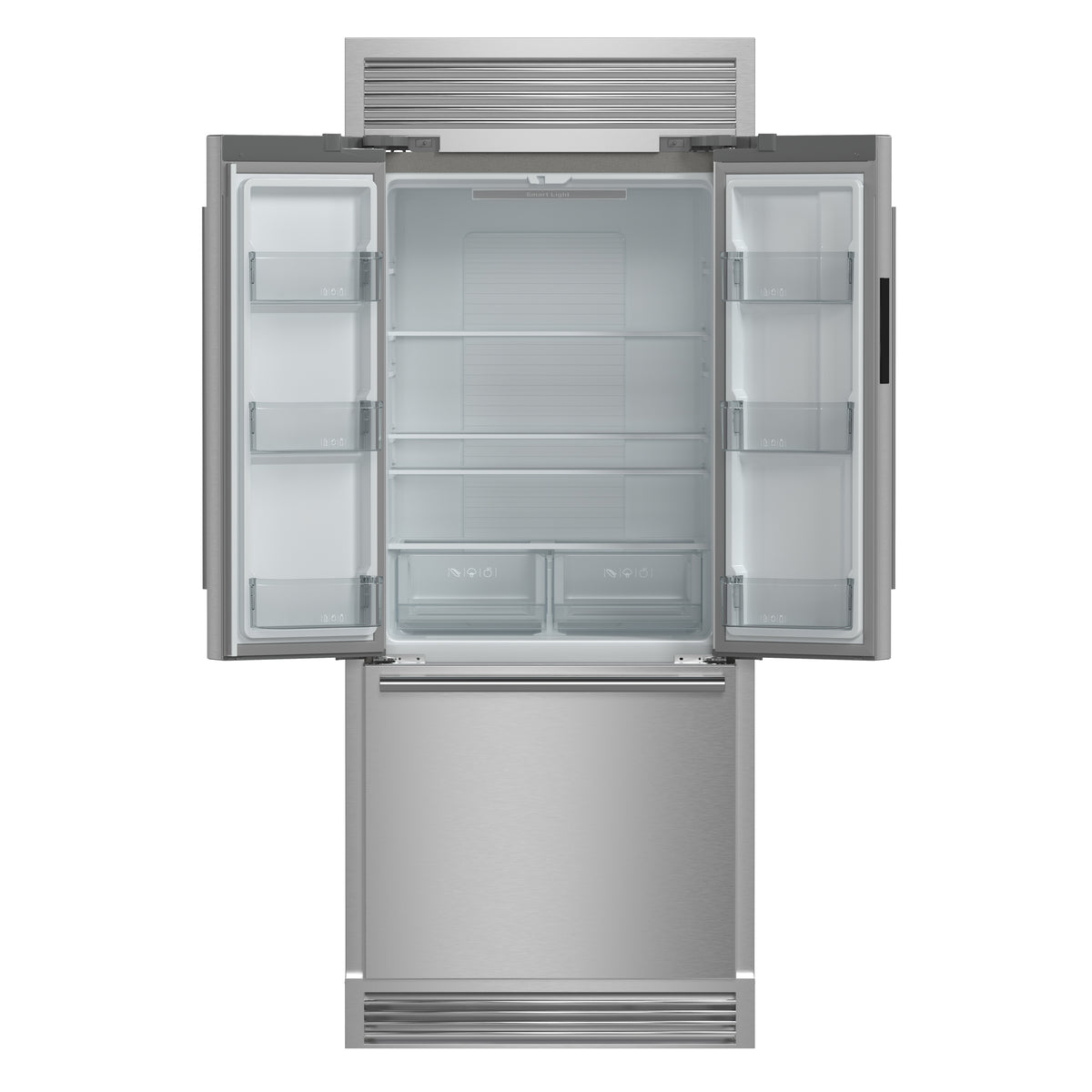 Forno Gallipoli 30" French Door Refrigerator, 17.5 cu.ft Capacity, Decorative Grill, 34" Width
