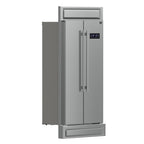 Forno Salerno 33" Built-in Side-by-Side Stainless Steel Refrigerator, 15.6 cu.ft., Fast Cool