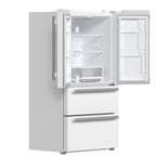 Forno Espresso Moena 36" French Door Refrigerator in White, 19.2 cu.ft with Ice Maker